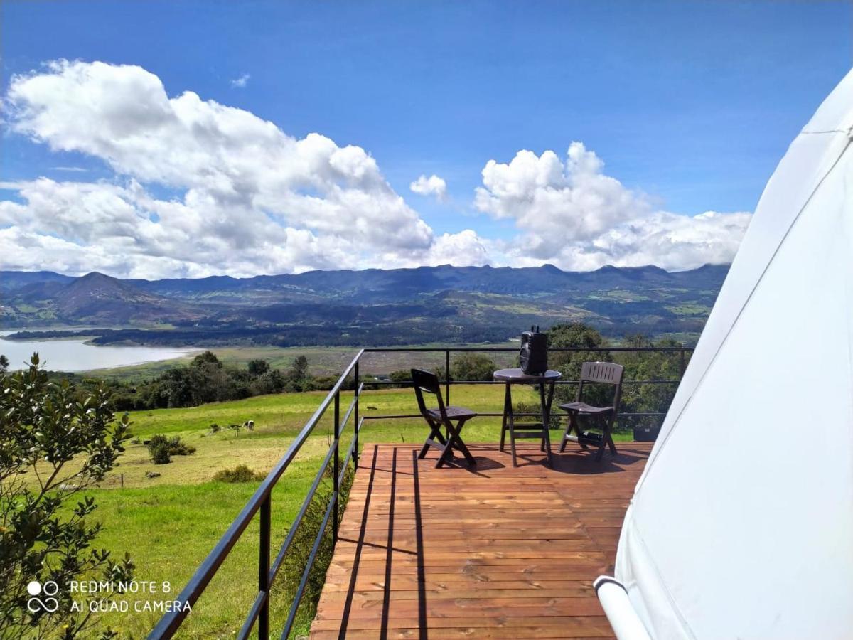 Glamping Hermoso Amanecer Guatavita Εξωτερικό φωτογραφία